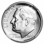 1960 Roosevelt Dime PF-68 Cameo NGC