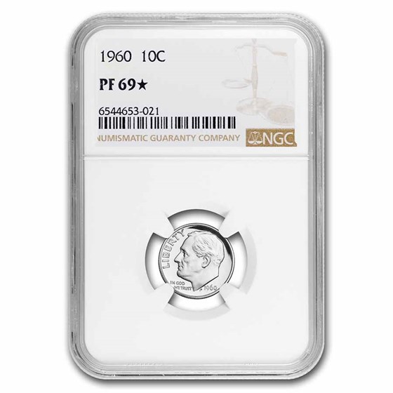 1960 Roosevelt Dime PF-69* NGC 1960 Roosevelt Dime PF-69* NGC