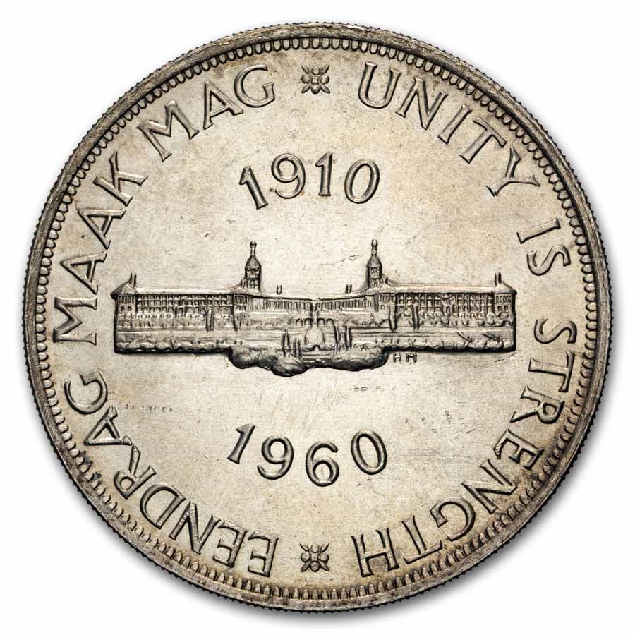 1960 South Africa Silver 5 Shillings BU (South African Union)