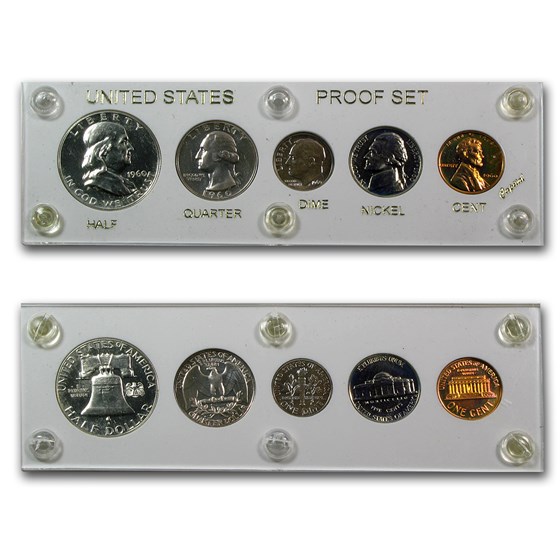 1960 U.S. Proof Set Small Date (Hard Plastic Holder) 1960 U.S. Proof Set Small Date (Hard Plastic Holder)