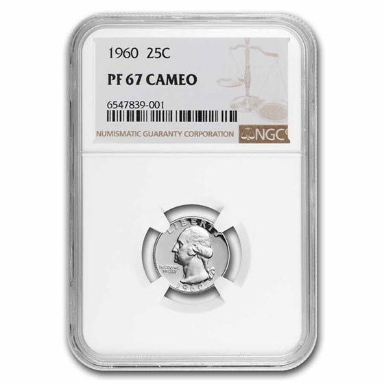 1960 Washington Quarter PF-67 CAM NGC 1960 Washington Quarter PF-67 CAM NGC
