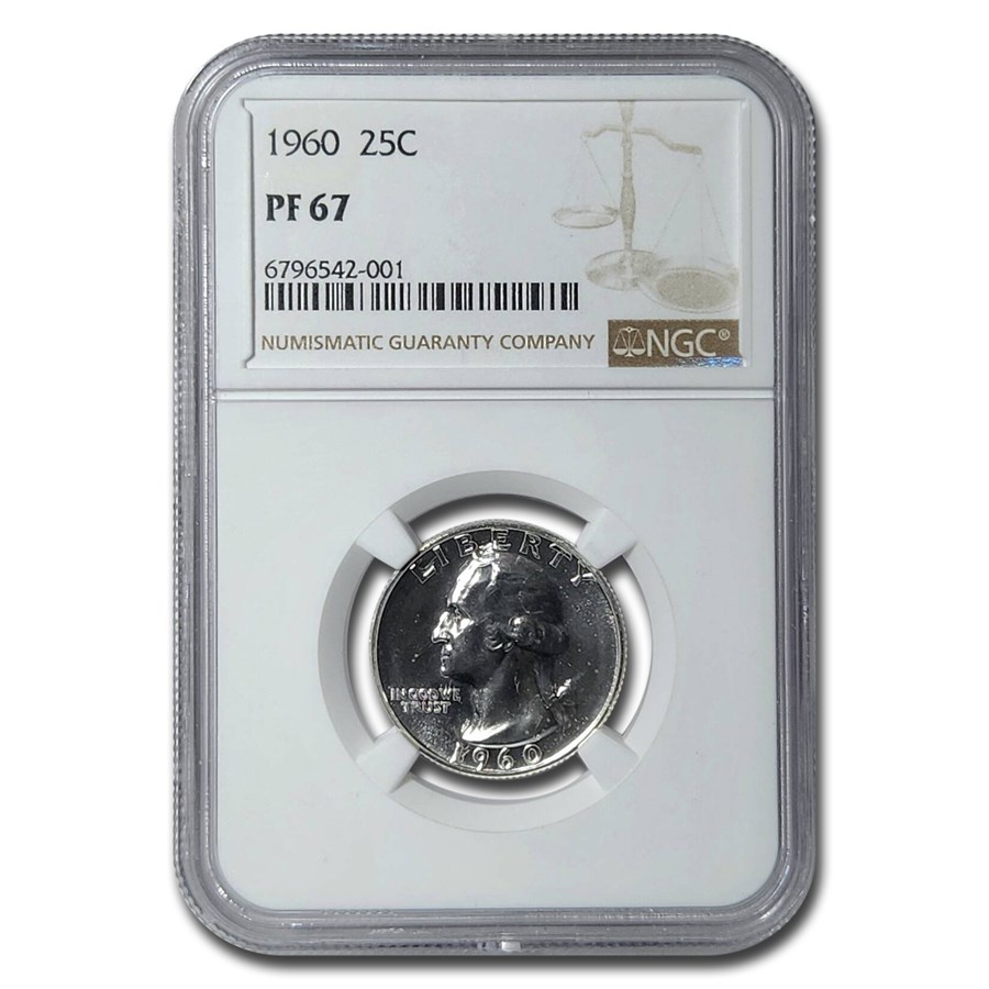 1960 Washington Quarter PF-67 NGC
