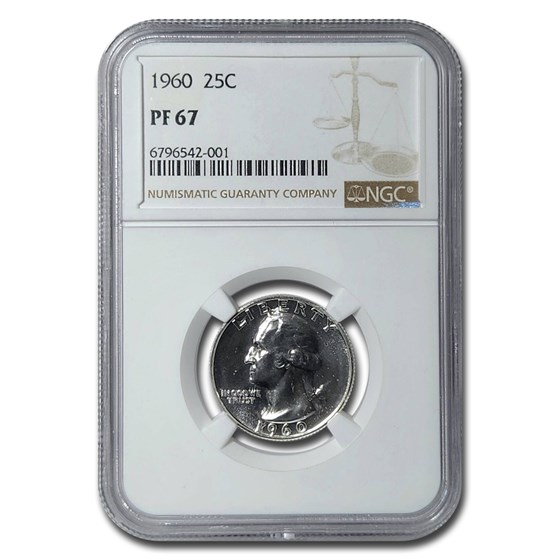 1960 Washington Quarter PF-67 NGC 1960 Washington Quarter PF-67 NGC