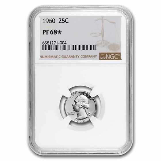 1960 Washington Quarter PF-68* NGC 1960 Washington Quarter PF-68* NGC