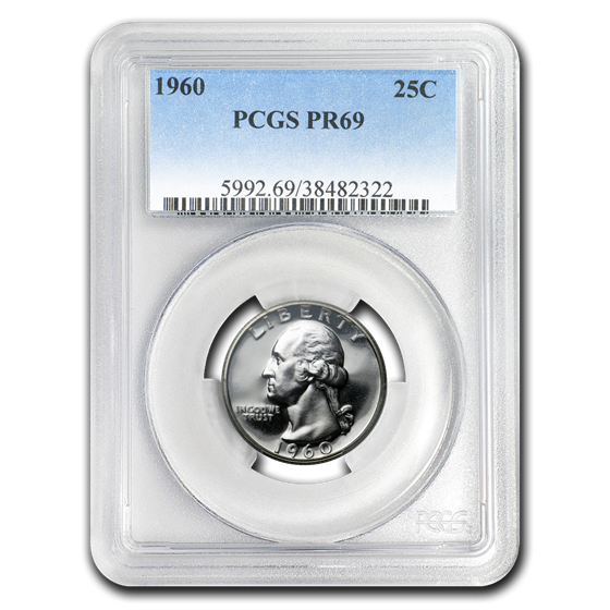 1960 Washington Quarter PR-69 PCGS 1960 Washington Quarter PR-69 PCGS