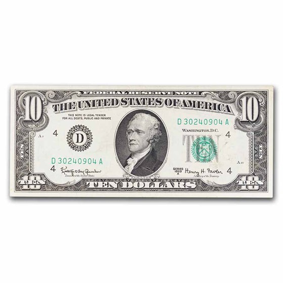 1960s $10 FRN VF/XF (Fr#TBD) Districts of our Choice