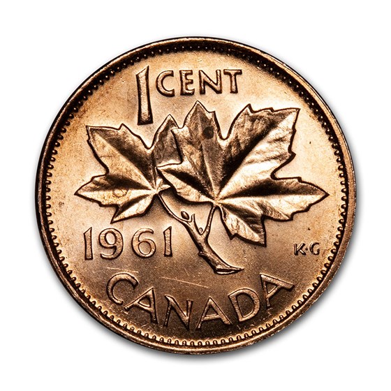 1961 Canada Copper Cent BU/Prooflike 1961 Canada Copper Cent BU/Prooflike