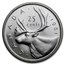 1961 Canada Silver 25 Cents BU/Prooflike