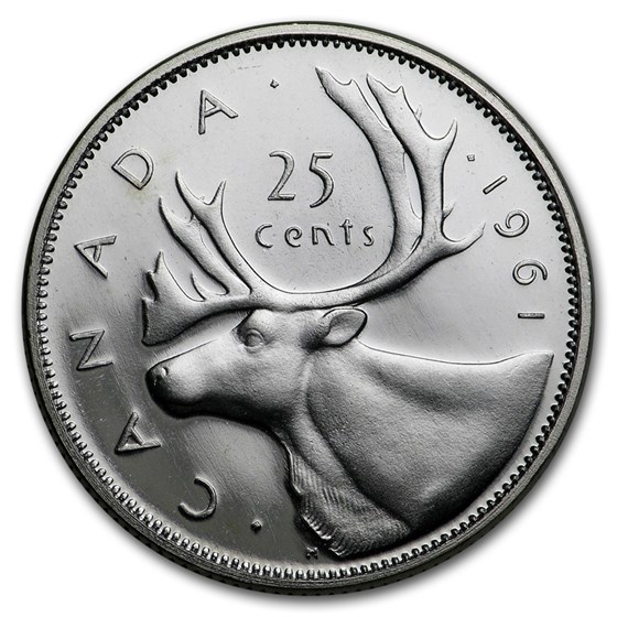1961 Canada Silver 25 Cents BU/Prooflike 1961 Canada Silver 25 Cents BU/Prooflike
