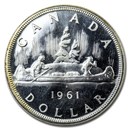 1961 Canada Silver Dollar BU/Prooflike