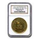 (1961) Continental Dollar Restrike on an 1887-S $20 MS-64 PL NGC