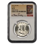1961-D/D Franklin Half Dollar MS-64 NGC (VP-001, Fivaz)