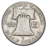 1961-D Franklin Half Dollar 20-Coin Roll Avg Circ