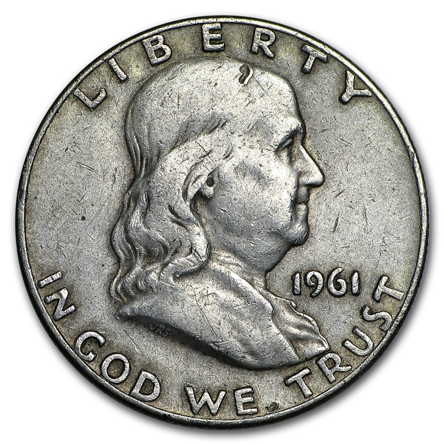 1961-D Franklin Half Dollar Fine/AU