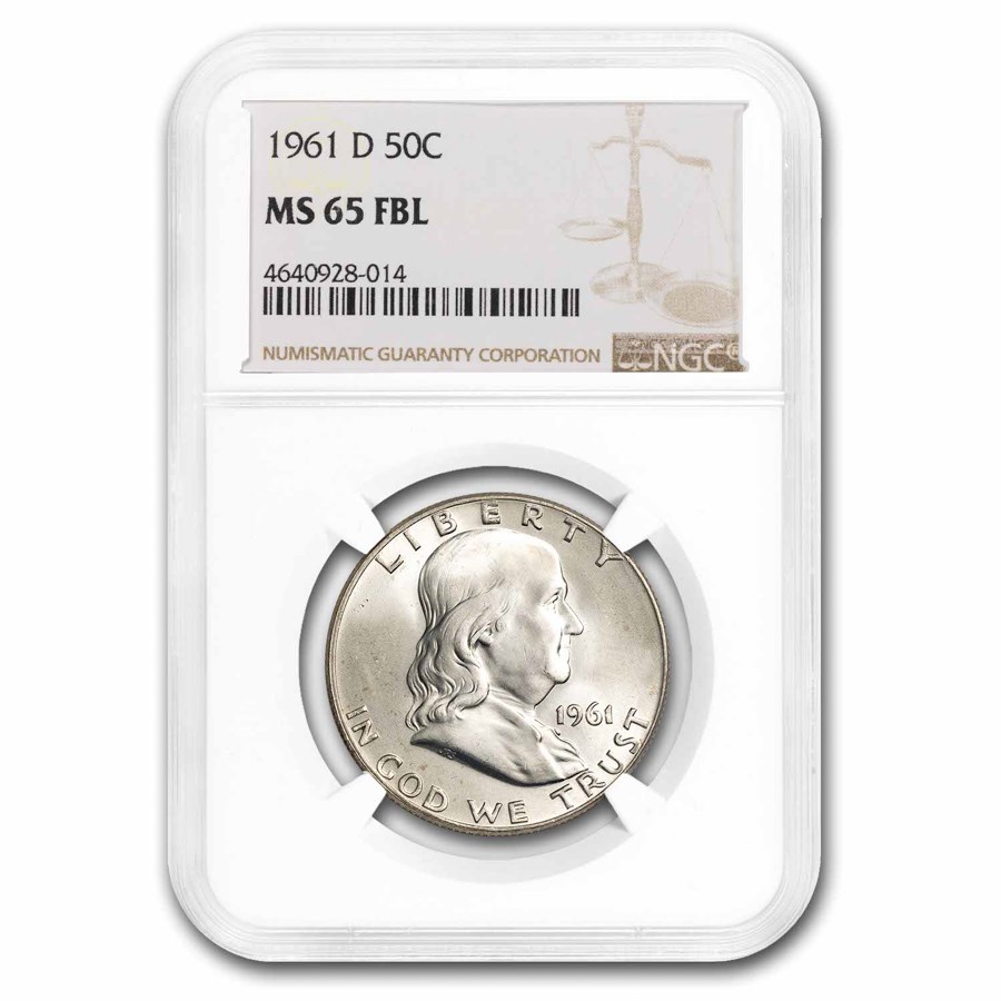 Buy 1961-D Franklin Half Dollar MS-65 NGC (FBL) | APMEX