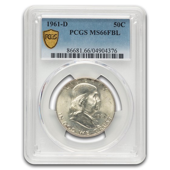 1961-D Franklin Half Dollar MS-66 PCGS (FBL)