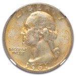 1961-D Washington Quarter MS-67 NGC (Toned)