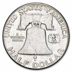 1961 Franklin Half Dollar 20-Coin Roll Avg Circ