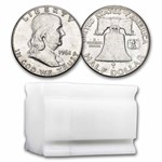 1961 Franklin Half Dollar 20-Coin Roll Avg Circ