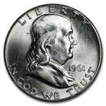 1961 Franklin Half Dollar MS-64 NGC (FBL)