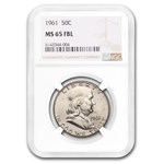 1961 Franklin Half Dollar MS-65 NGC (FBL)