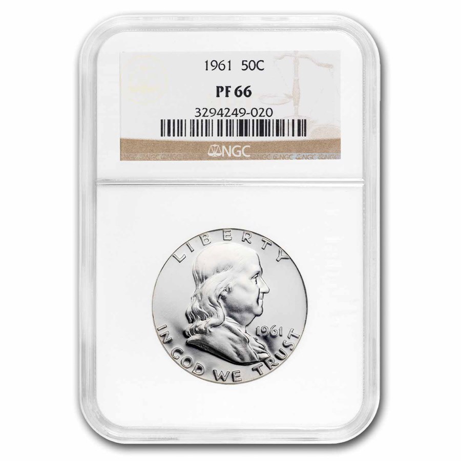 Buy 1961 Franklin Half Dollar PF-66 NGC | APMEX Buy 1961 Franklin Half Dollar PF-66 NGC | APMEX