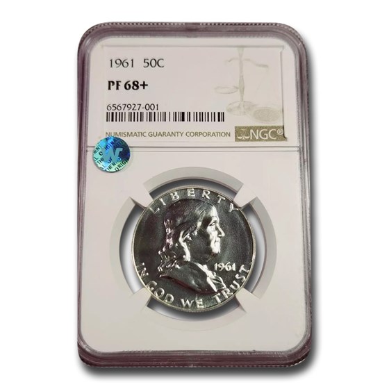 1961 Franklin Half Dollar PF-68+ NGC 1961 Franklin Half Dollar PF-68+ NGC