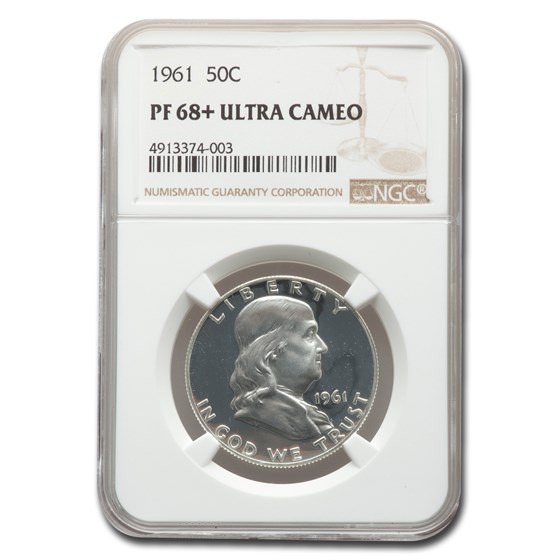 1961 Franklin Half Dollar PF-68+ UCAM NGC 1961 Franklin Half Dollar PF-68+ UCAM NGC