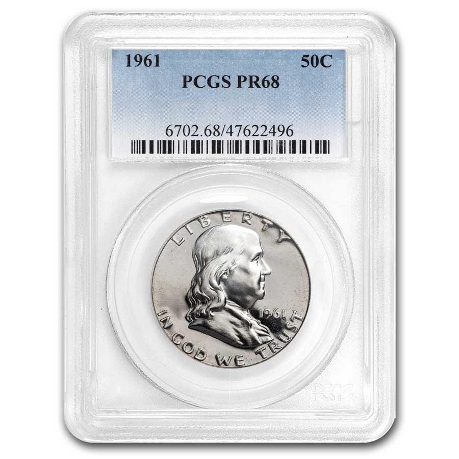 1961 Franklin Half Dollar PR-68 PCGS