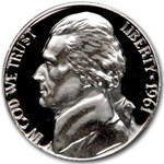 1961 Jefferson Nickel Gem Proof