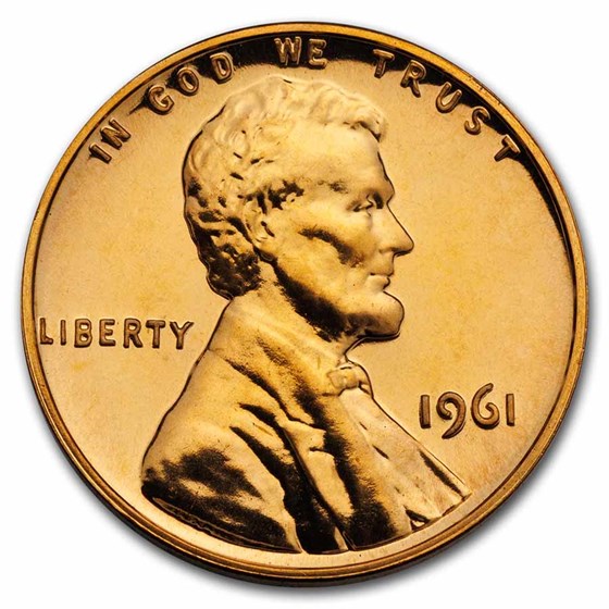 1961 Lincoln Cent Gem Proof (Red) 1961 Lincoln Cent Gem Proof (Red)