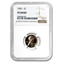 1961 Lincoln Cent PF-68 NGC (Red)