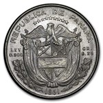 1961 Panama Silver 1/4 Balboa BU