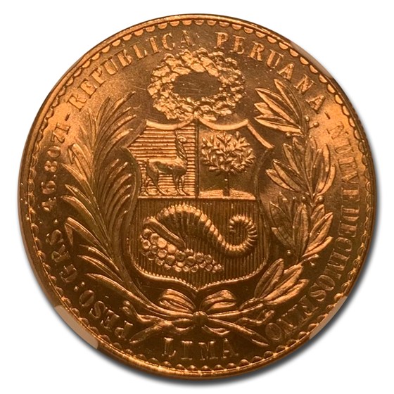 Buy 1961 Peru Gold 100 Soles Liberty MS-67 NGC | APMEX