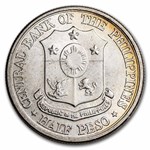 1961 Philippines Silver 1/2 Peso Dr. Jose Rizal Centennial BU