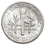 1961 Roosevelt Dime 50-Coin Roll BU