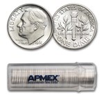 1961 Roosevelt Dime 50-Coin Roll BU