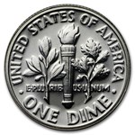 1961 Roosevelt Dime 50-Coin Roll Proof