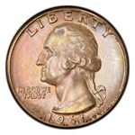 1961 Washington Quarter MS-67 PCGS