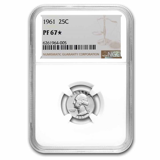 1961 Washington Quarter PF-67* NGC 1961 Washington Quarter PF-67* NGC