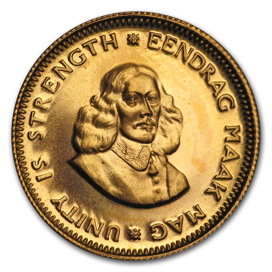 1962-1982 South Africa Proof Gold 1 Rand (Random)