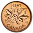1962 Canada 50-Coin Roll Copper Cents BU (Red)