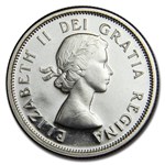 1962 Canada Silver 25 Cents BU/Prooflike