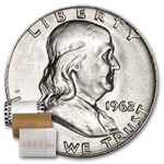 1962-D Franklin Half Dollar 20-Coin Roll BU