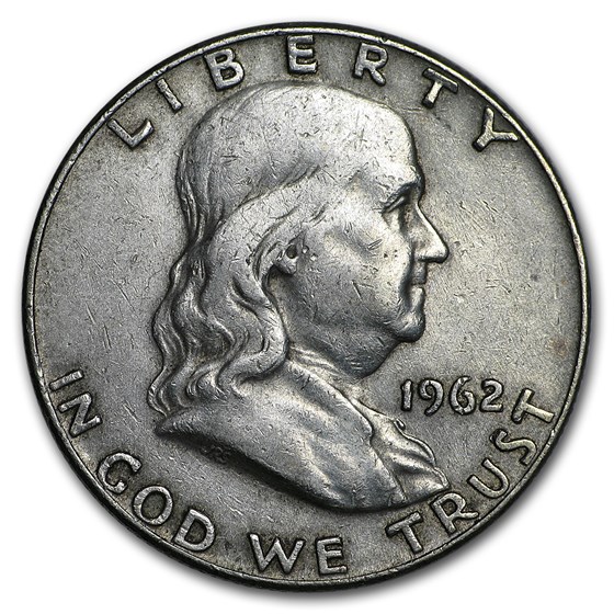 1962-D Franklin Half Dollar Fine/AU