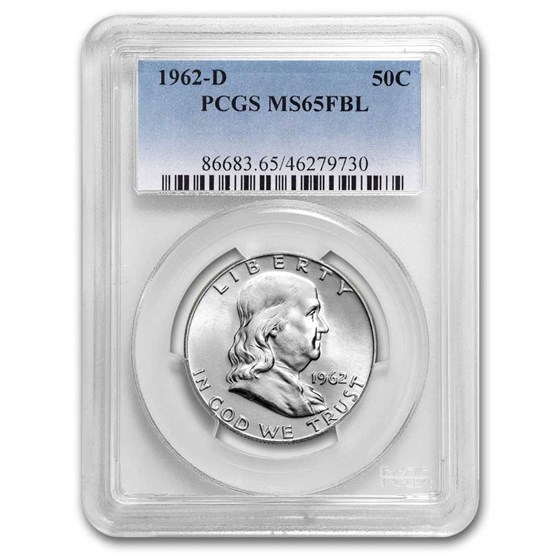1962-D Franklin Half Dollar MS-65 PCGS (FBL) 1962-D Franklin Half Dollar MS-65 PCGS (FBL)