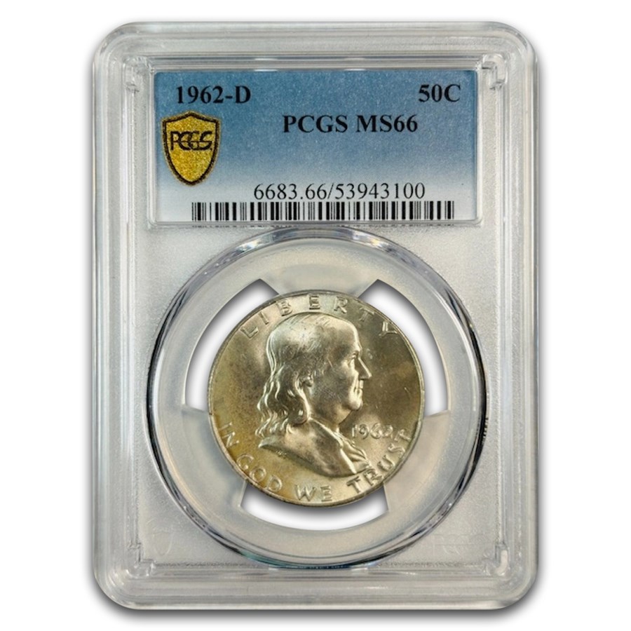 1962-D Franklin Half Dollar MS-66 PCGS