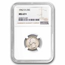 1962-D Washington Quarter MS-67+ NGC