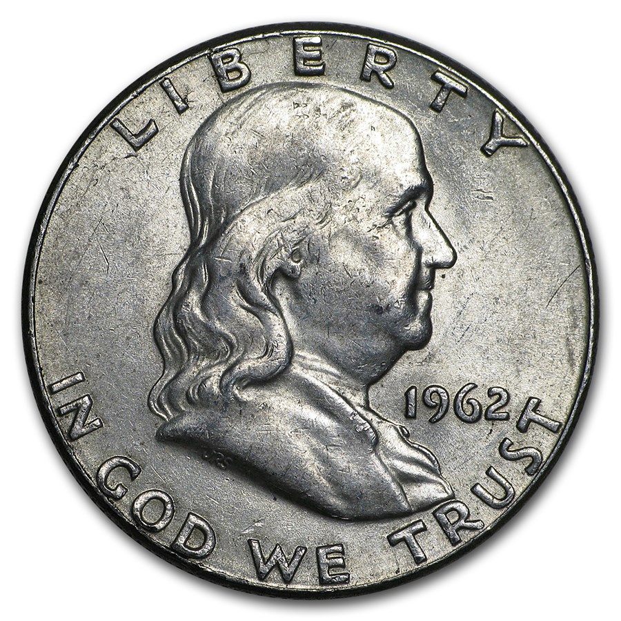 1962 Franklin Half Dollar Fine/AU