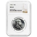 1962 Franklin Half Dollar MS-64 NGC